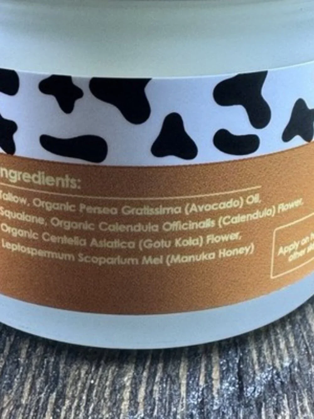 Beef Tallow Balm Manuka Honey Skin Face